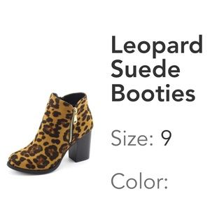 BNIB CHEETAH PRINT BOOTS SIZE 9 fits more like 8.